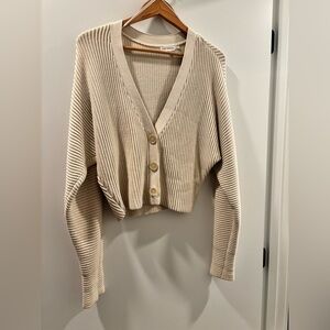 Women's Beige Sweater, good American. Barely worn